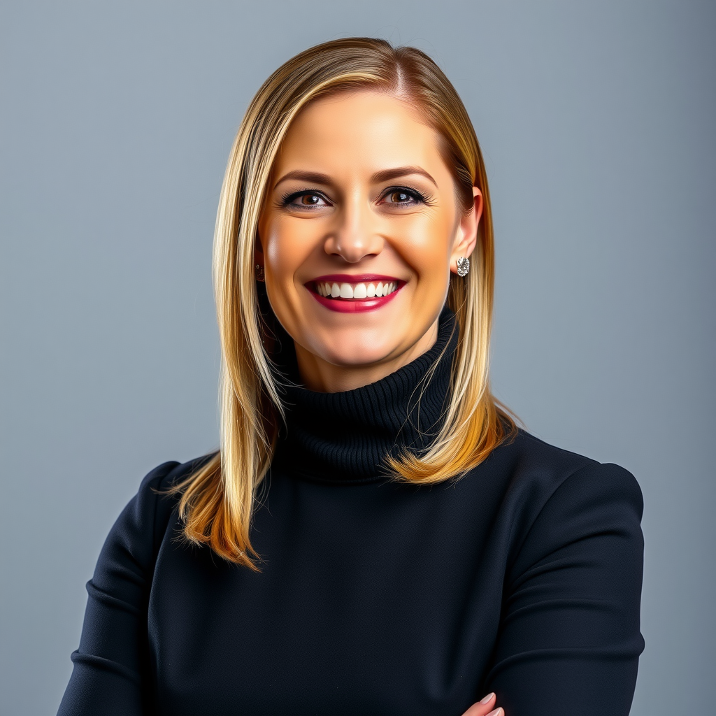 Professional headshot of Sarah Mitchell, Executive Director of Berru Charitable Foundation, wearing business attire with a warm, confident smile against a neutral background