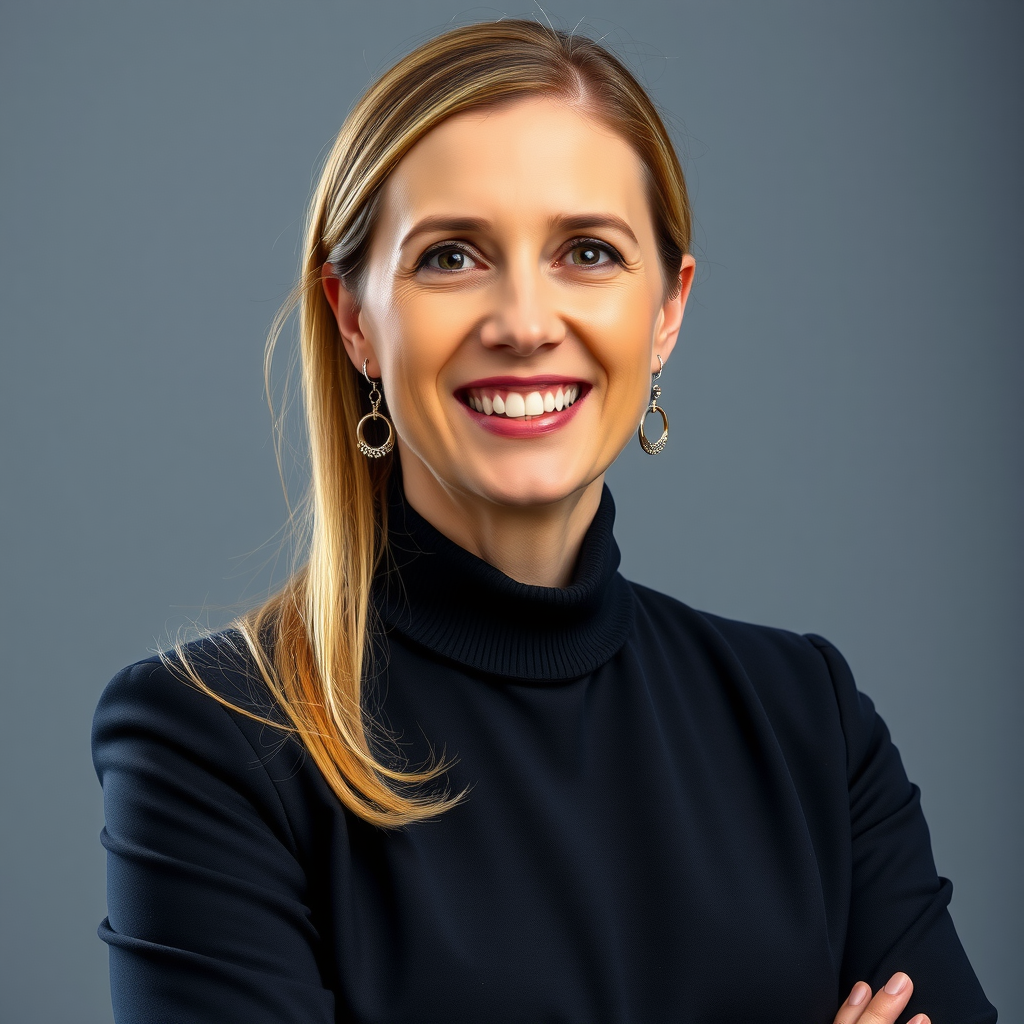 Professional headshot of Sarah Mitchell, Executive Director of Berru Charitable Foundation, wearing business attire and smiling warmly at the camera